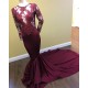 Long Grape Purple Beaded Lace Mermaid Prom Dresses Formal Evening Gowns 901602 Long Grape Purple Beaded Lace Mermaid Prom Dresses Formal Evening Gowns 901602