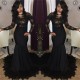 Long Black Mermaid Lace Prom Dresses Formal Evening Gowns 901603 Long Black Mermaid Lace Prom Dresses Formal Evening Gowns 901603