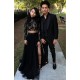 Long Black Two Pieces Lace Tulle Prom Dresses Formal Evening Gowns 901605 Long Black Two Pieces Lace Tulle Prom Dresses Formal Evening Gowns 901605