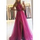 A-Line Beaded Long Prom Dresses Formal Evening Gowns 901613 A-Line Beaded Long Prom Dresses Formal Evening Gowns 901613