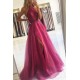 A-Line Beaded Long Prom Dresses Formal Evening Gowns 901613 A-Line Beaded Long Prom Dresses Formal Evening Gowns 901613