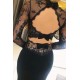 Long Black Mermaid Lace Prom Dresses Formal Evening Gowns 901615 Long Black Mermaid Lace Prom Dresses Formal Evening Gowns 901615