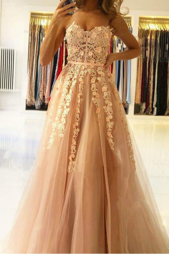 A-Line Sweetheart Lace Prom Dresses Formal Evening Gowns 901617 A-Line Sweetheart Lace Prom Dresses Formal Evening Gowns 901617