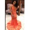 Long Mermaid Lace Prom Dresses Formal Evening Gowns 901625