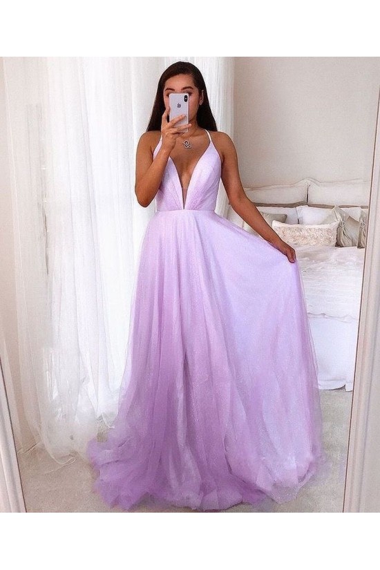 A-Line Tulle Long Prom Dresses Formal Evening Gowns 901639 A-Line Tulle Long Prom Dresses Formal Evening Gowns 901639