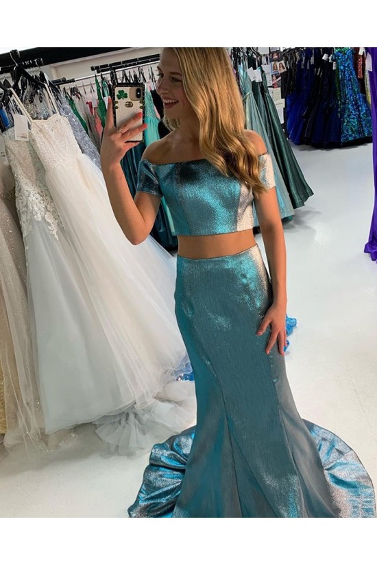 Mermaid Sparkle Two Pieces Prom Dresses Formal Evening Gowns 901648 Mermaid Sparkle Two Pieces Prom Dresses Formal Evening Gowns 901648
