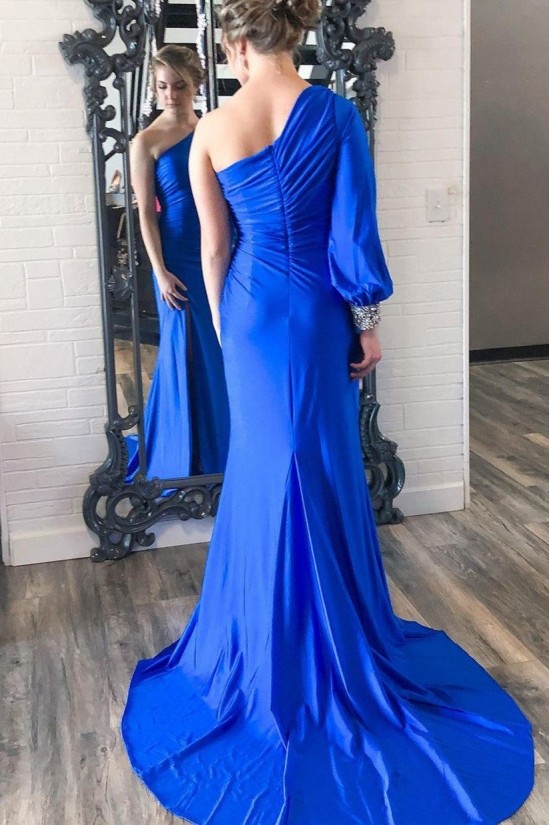 Classy Orange Chiffon Mermaid Evening Dress Long Prom Dress Y8366 main image 0