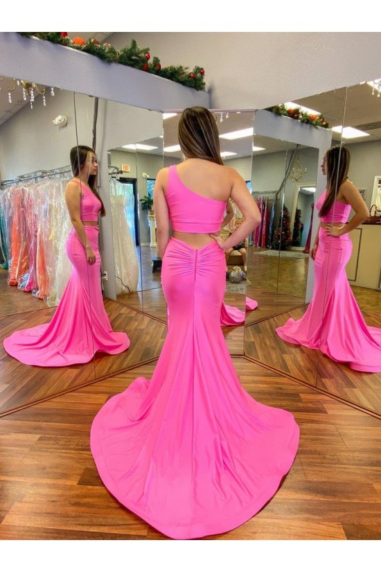 Long Pink Two Pieces Mermaid Prom Dresses Formal Evening Gowns 901667 Long Pink Two Pieces Mermaid Prom Dresses Formal Evening Gowns 901667