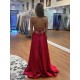 Long Red V Neck Prom Dresses Formal Evening Gowns 901678 Long Red V Neck Prom Dresses Formal Evening Gowns 901678