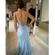 Long Blue Sequin Prom Dresses Formal Evening Gowns 901687 Long Blue Sequin Prom Dresses Formal Evening Gowns 901687