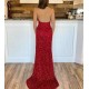 Long Red Sparkle Sequin Prom Dresses Formal Evening Gowns 901698 Long Red Sparkle Sequin Prom Dresses Formal Evening Gowns 901698