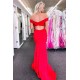 Long Red Mermaid Off the Shoulder Prom Dresses Formal Evening Gowns 901725 Long Red Mermaid Off the Shoulder Prom Dresses Formal Evening Gowns 901725