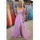 Long Lilac Lace and Tulle Prom Dresses Formal Evening Gowns 901731