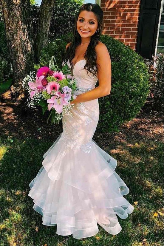 Elegant Mermaid Sweetheart Lace Prom Dresses Formal Evening Gowns 901739 Elegant Mermaid Sweetheart Lace Prom Dresses Formal Evening Gowns 901739