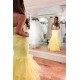 Long Yellow Mermaid Lace Prom Dresses Formal Evening Gowns 901740 Long Yellow Mermaid Lace Prom Dresses Formal Evening Gowns 901740