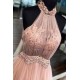 A-Line Lace and Tulle Long Prom Dresses Formal Evening Gowns 901746