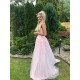 A-Line Long Pink Strapless Lace and Tulle Prom Dresses Formal Evening Gowns 901747 A-Line Long Pink Strapless Lace and Tulle Prom Dresses Formal Evening Gowns 901747