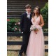 A-Line Long Pink Tulle Prom Dresses Formal Evening Gowns 901755 A-Line Long Pink Tulle Prom Dresses Formal Evening Gowns 901755