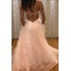 A-Line Long Sparkle Tulle Prom Dresses Formal Evening Gowns 901756