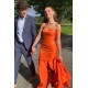 Long Red Mermaid Strapless Prom Dresses Formal Evening Gowns 901762