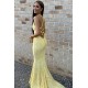Long Yellow Mermaid Lace Prom Dresses Formal Evening Gowns 901765 Long Yellow Mermaid Lace Prom Dresses Formal Evening Gowns 901765