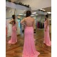 Long Pink Sparkle Sequins Prom Dresses Formal Evening Gowns 901769