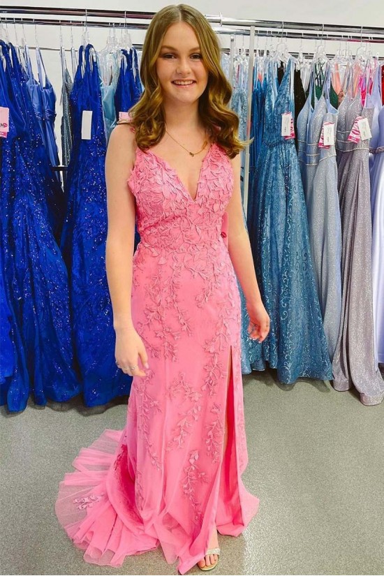 Long Yellow Lace Prom Dresses Formal Evening Gowns 901785