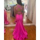 Long Fuchsia Mermaid Prom Dresses Formal Evening Gowns 901788 Long Fuchsia Mermaid Prom Dresses Formal Evening Gowns 901788