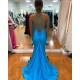 Long Blue Mermaid Prom Dresses Formal Evening Gowns 901789 Long Blue Mermaid Prom Dresses Formal Evening Gowns 901789