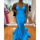 Long Blue Mermaid Prom Dresses Formal Evening Gowns 901789 Long Blue Mermaid Prom Dresses Formal Evening Gowns 901789