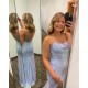 Long Royal Blue Sparkle Sequins Prom Dresses Formal Evening Gowns 901801