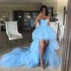 High Low Long Blue Tulle Prom Dresses Formal Evening Gowns 901808 High Low Long Blue Tulle Prom Dresses Formal Evening Gowns 901808