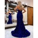Trumpet/Mermaid Sweetheart Sleeveless Prom Dresses Formal Evening Gowns 901864