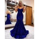 Trumpet/Mermaid Sweetheart Sleeveless Prom Dresses Formal Evening Gowns 901864