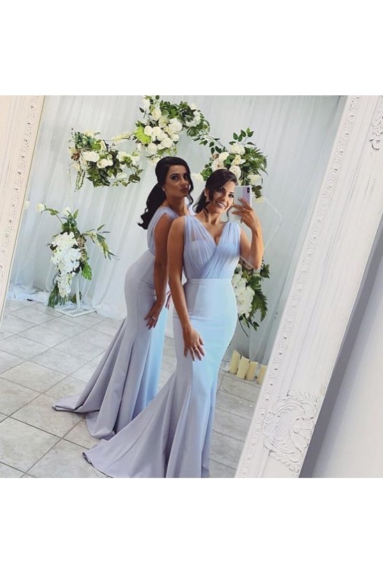 Long Pink Mermaid Floor Length Bridesmaid Dresses 902003 Long Pink Mermaid Floor Length Bridesmaid Dresses 902003