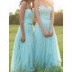 A-Line Sweetheart Lace and Tulle Long Bridesmaid Dresses 902016 A-Line Sweetheart Lace and Tulle Long Bridesmaid Dresses 902016