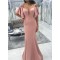 Mermaid Long Pink Floor Length Bridesmaid Dresses 902021