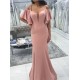 Mermaid Long Pink Floor Length Bridesmaid Dresses 902021 Mermaid Long Pink Floor Length Bridesmaid Dresses 902021