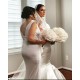Long White Mermaid V Neck Bridesmaid Dresses 902034 Long White Mermaid V Neck Bridesmaid Dresses 902034