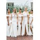 Mermaid Off the Shoulder Long Bridesmaid Dresses 902076