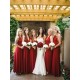 Long Red Floor Length Bridesmaid Dresses 902083 Long Red Floor Length Bridesmaid Dresses 902083