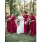 A-Line Lace and Tulle Long Bridesmaid Dresses 902084