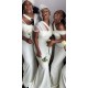 Modest Long Mermaid Floor Length Bridesmaid Dresses 902085