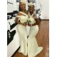 Modest Long Mermaid Floor Length Bridesmaid Dresses 902085