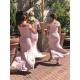 Long Mermaid Off the Shoulder Floor Length Bridesmaid Dresses 902099