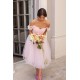 Short Pink Tulle Off the Shoulder Bridesmaid Dresses 902116 Short Pink Tulle Off the Shoulder Bridesmaid Dresses 902116