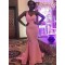 Long Pink Mermaid One Shoulder Floor Length Bridesmaid Dresses 902173