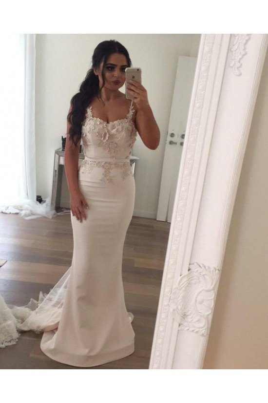 Long Mermaid Lace Spaghetti Straps Bridesmaid Dresses 902216 Long Mermaid Lace Spaghetti Straps Bridesmaid Dresses 902216