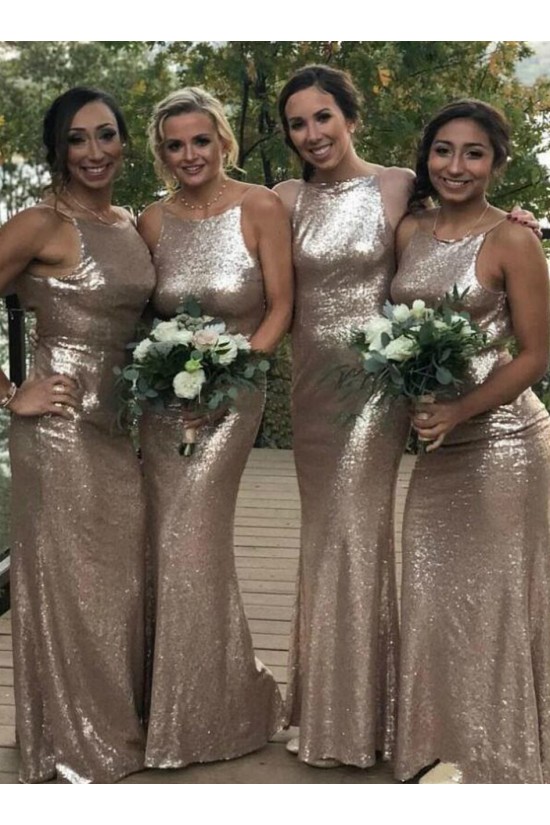 Long Mermaid Sequin Floor Length Bridesmaid Dresses 902221 Long Mermaid Sequin Floor Length Bridesmaid Dresses 902221