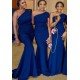 Long Royal Blue Mermaid One Shoulder Bridesmaid Dresses 902233 Long Royal Blue Mermaid One Shoulder Bridesmaid Dresses 902233